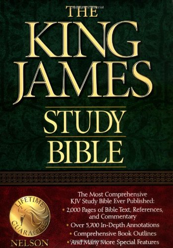 Holy Bible King James Version Study Bible (Burgundy)