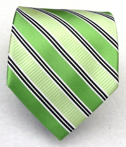 100% Silk Woven Apple Striped Tie