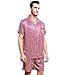 Mens Silk Satin Short Pajamas Set Sleepwear Loungewear S~3XL Plus__Gifts__7-12days to USA