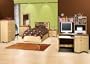 Kids Bedroom Furniture Set 1 in Natural Maple and Cappuccino - Renaissance Collection - Nexera Furniture - RENN-BSET-1