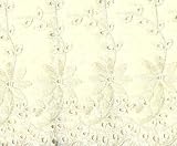 Embroidered Eyelet Bedskirt Twin - 18'' DROP - IVORY