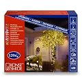 Konstsmide 3612-110 Micro LED Lichterkette (120 warm wei�e Dioden, 24V Au�entrafo, 7.2W, schwarzes Kabel)