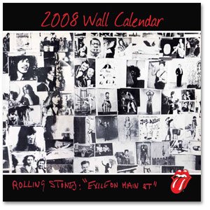 2008 Rolling Stones Exile on Main Street Wall Calendar