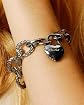Pavé Crystal Heart Link Bracelet Product Image