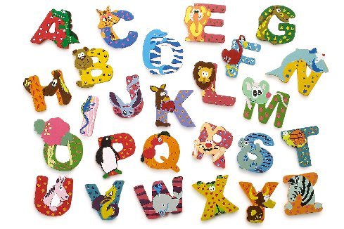 Childrens Toyshop  Third Party New : O for Ostrich - Wooden animal alphabet letter