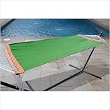 Green and White Breeze Hammock Bed