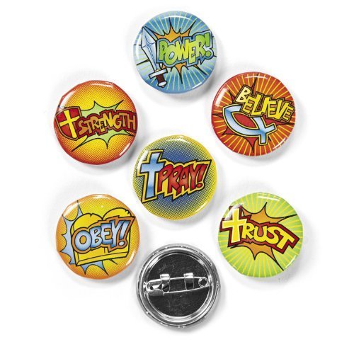 Fun Express Fantastic Faith Mini Buttons Novelty (4 Dozen)