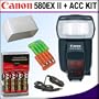 Canon Speedlite 580EX II Flash for Canon EOS Digital SLR Cameras + Accessory Kit