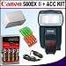 Canon Speedlite 580EX II Flash for Canon EOS Digital SLR Cameras + Accessory Kit