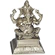 Ganesh Statue Playing Dholak Brass Figurine