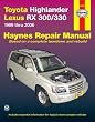 Toyota Highlander 2001-2006 & Lexus RX-330 1999-2006