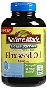 Nature Made Flaxseed Oil, 1000 mg, Softgels, Value Size, 180 ct.