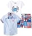 Mud Pie Baby-Boys Newborn Madras Crab 3 Piece Set