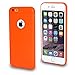 iPhone 6s Plus/6 Plus Case,LoTus[Scratch Resistant ] Jelly Orange Ultra Slim Flexible Soft Rubber TPU Gel Protective Cover perfect fit for iPhone 6 Plus/6s Plus-with Small Gifts-Orange