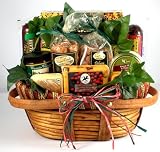 The Midwests Best Deluxe Sausage and Cheese Gift Basket for Men | Birthday Gift Fathers Day Gift (Sausage and Cheese Variety)
