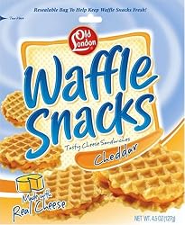 Old London Waffle Snacks, Cheddar, 4.5-Ounce Unit (Pack of 12)