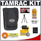 Tamrac 3805 Neoprene Digital 5 Camera Bag (Black) + Accessory Kit for Nikon Coolpix, Canon PowerShot, Pentax Optio, Olympus Stylus, Fuji FinePix, Kodak EasyShare, Casio Exilim, Panasonic Lumix, Samsung and Sony Cyber-Shot Digital Cameras