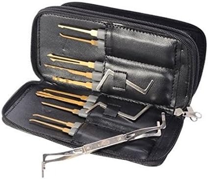 ABOEL™ 24pcs Leather Packing Titanize Scissors Style Lock Opener and Single Hook Lock Picks