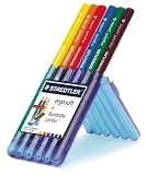 ステッドラー エルゴソフト ジャンボ色鉛筆 6色セット 158 SB6-GB