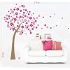 Transparent Cherry Blossom Flowers Wall Stickers Mural Decals Art Decor