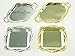 Mini Plates Trays Party Platter Dish Fancy Appetizer Confection Wedding Banquet (Oval - Gold)