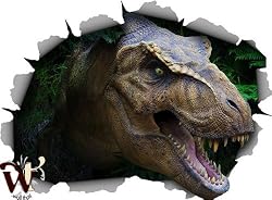 T-Rex 24x18 inch Medium Fabric Wall Skin Decor by wallthat