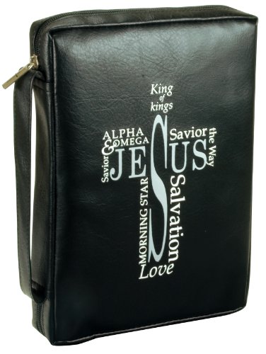 Names of Jesus - Black Leather-look Bible Cover
