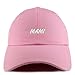 Trendy Apparel Shop Mami Embroidered Low Profile Soft Cotton Dad Hat Cap - Pink