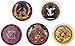 Buddhist Refridgerator Magnet Gifts: Mandala, Lucky Symbols, Medicine Buddha, Samantabhadra, Green Tara