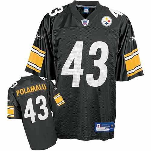 Reebok Pittsburgh Steelers Troy Polamalu Youth Replica Jersey Medium