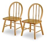 Winsome 89226 Kid's Windsor Chair (Set of 2) - Beechwood