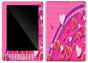 Heart Parade Design Protective Gel Skin for Amazon Kindle DX