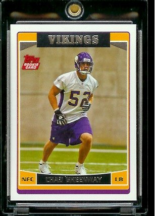 2006 Topps # 357 Chad Greenway (RC) - Rookie Card - Minnesota Vikings - NFL Football Cards
