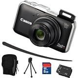 Canon Powershot SX230 HS + Zubehör (8GB + Tasche + 2Akkus + KFZ)
