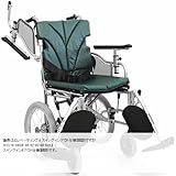 カワムラサイクル AYOシリーズ AYO16-42-43 モジュールオーダー車いす スイングアウト式 シートカラー／黒メッシュ フレームカラー／スモーキングホワイト 座幅42cm 前座高43cm
