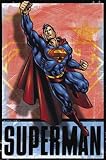 SUPERMAN WALL POSTER FLYING THE DC COMIC ART NEW X 5020