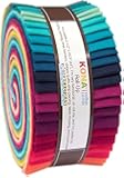 Elizabeth Hartman Kona Cotton Rhoda Ruth Coordinates Roll Up 40 2.5-inch Strips Jelly Roll Robert Kaufman RU-473-40