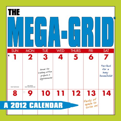 2012 Mega-Grid Wall calendar