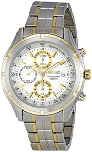 Seiko Men's SNDC38 Two Tone Stainless Ste Bracelet Watch