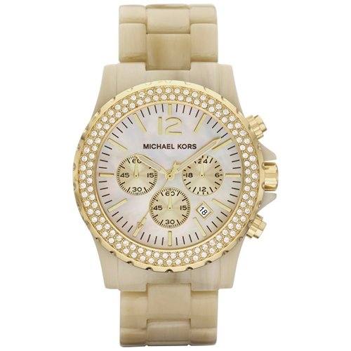 Michael Kors MK5558 Madison Horn Glitz Chronograph Watch