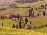 Road from Pienza to Montepulciano, Monticchiello, Val D