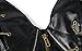 FIYOTE Women 14 Steel Bone Steampunk Leather Vintage Bustiers Corsets (S, Black)