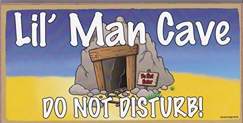 Lil Man Cave Do Not Disturb Wooden Sign