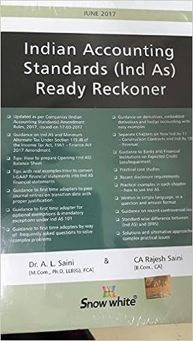 Indian Accounting Standards (Ind AS) Ready Reckoner Hardcover – 2017