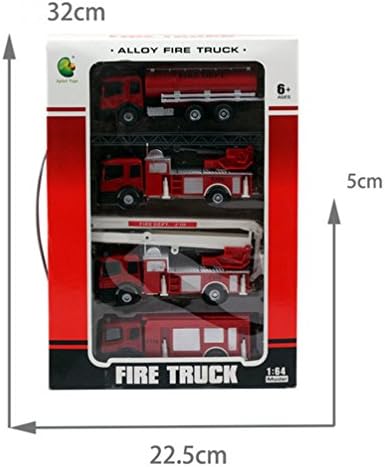 4 Pack Fire Truck Educational Toys for children fire truck model taxied toy