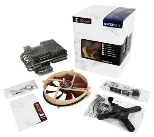Noctua NH-C12P SE14 - Processor cooler -  Socket 775, Socket 1156, Socket AM2, Socket AM2+, Socket 1366, Socket AM3  - aluminum with copper base - 140 mm