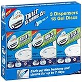 Scrubbing Bubbles Toilet Cleaning Gel, Fresh Clean Scent (3 Dispensers and 18 Gel Discs)