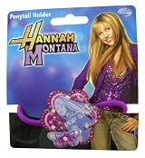 Disney Hannah Montana Ponytail Holder - Purple Flower Shaped w/ Butterfly