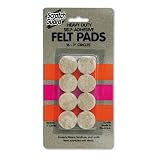 Master Caster 88496 Scratch Guard Self-Stick Felt Pads, 1 Diameter, 16 Circles/pack