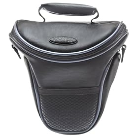 Rokinon Leather-Style Holster SLR Carrying Case for Nikon D5000, D3000, D300S, D300, D200, D90, D80, D60, D40, D40X, D70S, D70, D50 & D100 Digital SLR Cameras